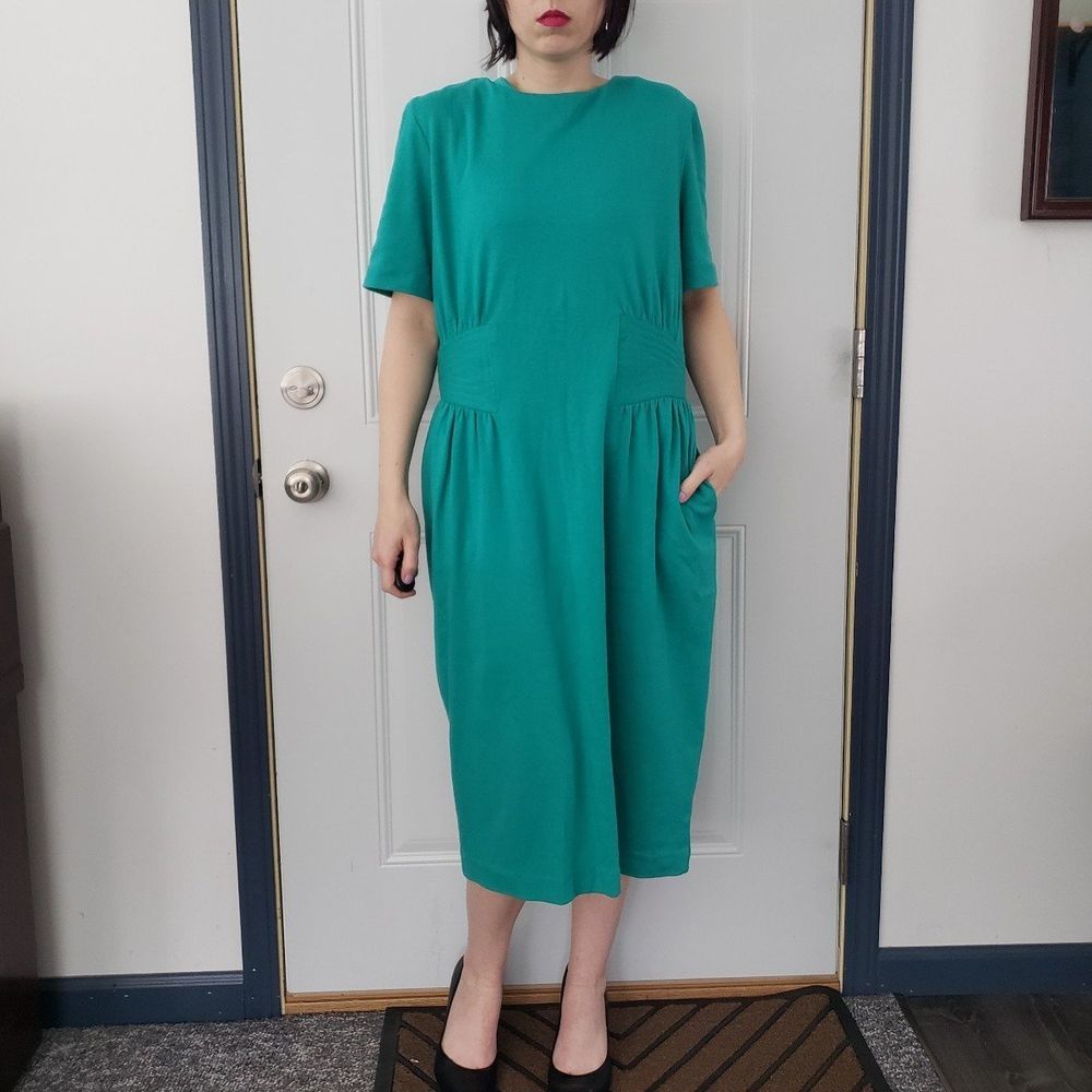 80s/90s Green Day Dress